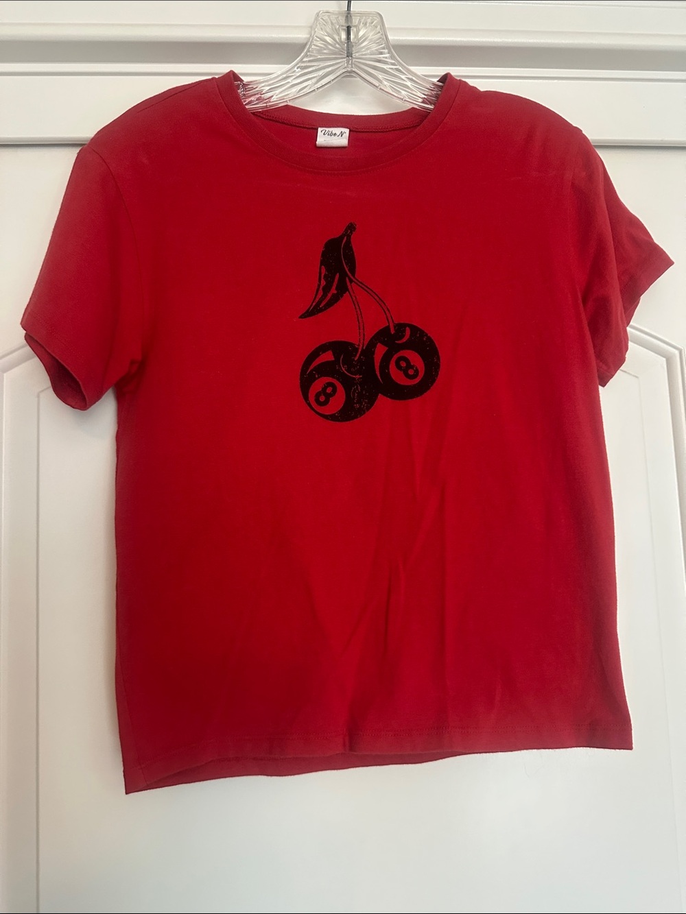 Cherry Graphic Red Short Sleeve Tee